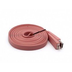 USB kabal za iPhone 5/5C/SE/6/6+/7/7+ 3 m - roze