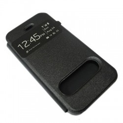Futrola za iPhone 6 Plus/6s Plus preklop bez magneta sa prozorom Comicell silikon - crna