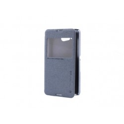 Futrola za Sony Xperia E4g preklop bez magneta sa prozorom Nillkin sparkle - crna