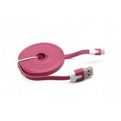USB kabal za Android Light 2 m - pink