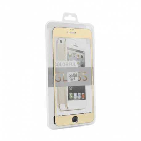 Zaštitno staklo za iPhone 5/5s/SE Teracell 2 u 1 - Zlatna