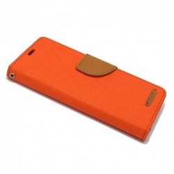 Futrola za iPhone X/XS preklop sa magnetom bez prozora Mercury Canvas - narandžasta