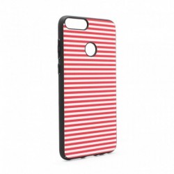 Futrola za Huawei Enjoy 7S/P smart leđa Luo Stripes - crvena