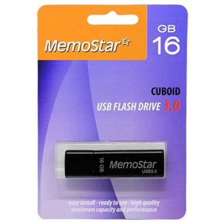 USB (flash) memorija (16Gb) 3.0 MemoStar Cuboid - crna