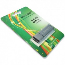 USB (flash) memorija (32Gb) MemoStar Cuboid - srebrna