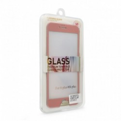 Zaštitno staklo za iPhone 6 Plus/6s Plus (zakrivljeno 3D) G - roza