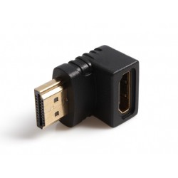 Adapter HDMI muški i ženski ugao 270 stepeni - crna