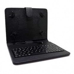 Futrola za univerzalna za tablet 8" preklop sa magnetom bez prozora + tastatura - crna