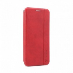 Futrola za iPhone 12 mini preklop bez magneta bez prozora Teracell Leather - crvena