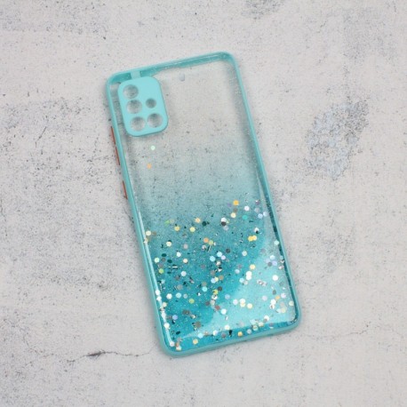 Futrola za Samsung Galaxy A51 leđa Frame glitter - tirkizna
