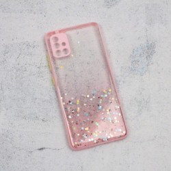 Futrola za Samsung Galaxy A51 leđa Frame glitter - roza