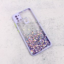 Futrola za Samsung Galaxy A21s leđa Frame glitter - ljubičasta