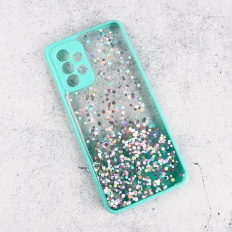 Futrola za Samsung Galaxy A52/4G/5G/A52s leđa Frame glitter - tirkizna