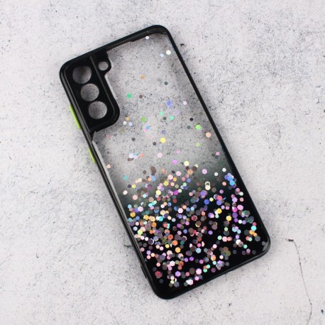 Futrola za Samsung Galaxy S21 Plus 5G leđa Frame glitter - crna