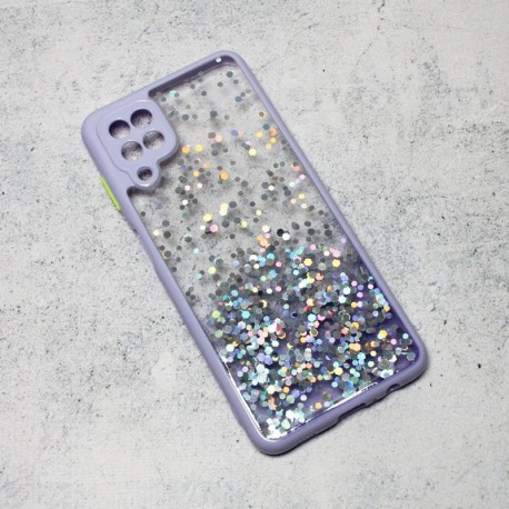 Futrola za Samsung Galaxy A12/A12s/A12 Nacho/A12 (India) leđa Frame glitter - ljubičasta