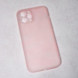 Futrola za iPhone 12 Pro Max leđa Carbon fiber - roza