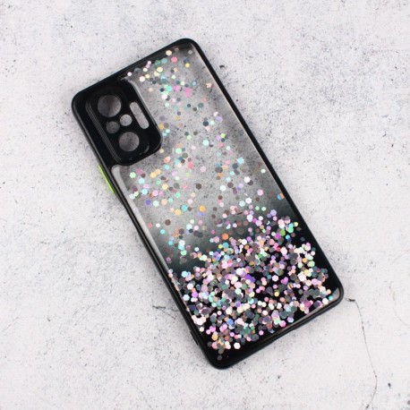 Futrola za Xiaomi Redmi Note 10 Pro/Max/10 Pro (India) leđa Frame glitter - crna