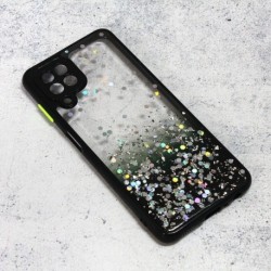 Futrola za Samsung Galaxy A22 4G leđa Frame glitter - crna