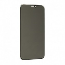 Zaštitno staklo za iPhone 12 mini (2,5D) pun lepak Privacy - crna