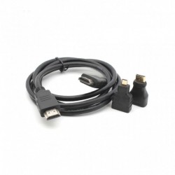 Kabal HDMI muški na muški HDMI/Android Type C/USB 3u1 - crna