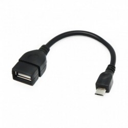 Kabal sa micro USB na USB ženski - crna