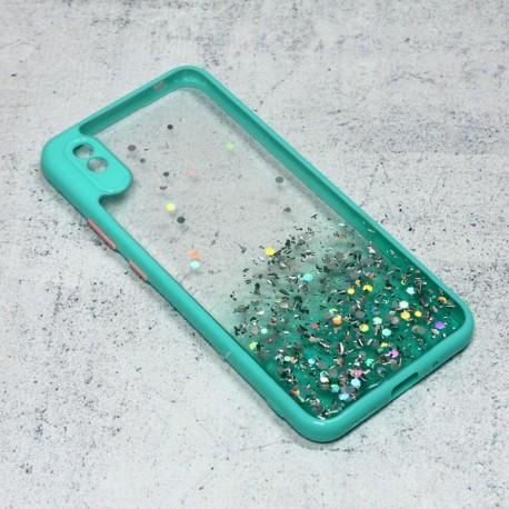 Futrola za Xiaomi Redmi 9A/9AT leđa Frame glitter - tirkizna