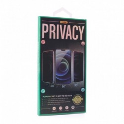 Zaštitno staklo za Samsung Galaxy A22 4G (2,5D) pun lepak Privacy G - crna