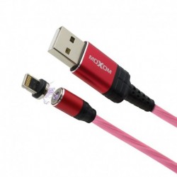 USB data kabal za iPhone lightning Moxom Led magnet Mx-Cb67 (1m) - crvena
