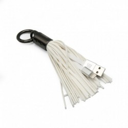 USB data kabal za iPhone lightning Remax Rc053I privezak (0,2m) - bela