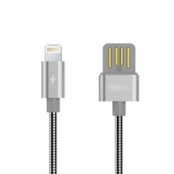 USB data kabal za iPhone lightning Remax Silver Serpent Series Rc-080I (1m) - siva