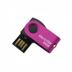 USB (flash) memorija (64Gb) MemoStar Rota - pink