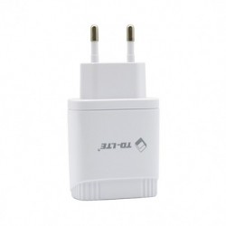 Kućni punjač za iPhone lightning TD-ft96 (1A | 2xUSB) - bela