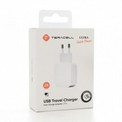 Kućni punjač za iPhone lightning Teracell Ultra LP04 brzi/fast (2A | 1xUSB) - bela