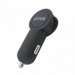 Auto punjač glava/adapter (bez kabla) Usxus HQ (3A | 2xUSB) - crna