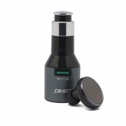 Auto punjač glava/adapter (bez kabla) Ldnio Cm20 + Bluetooth slušalica (2,4A | 1xUSB) - crna