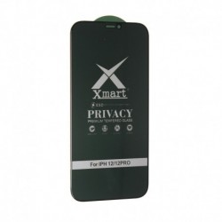Zaštitno staklo za iPhone 12/12 Pro (zakrivljeno 9D) pun lepak - X-mart Privacy