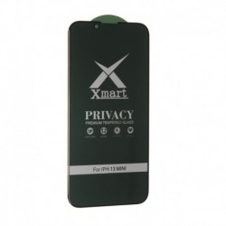 Zaštitno staklo za iPhone 13 Mini (zakrivljeno 9D) pun lepak - X-mart Privacy