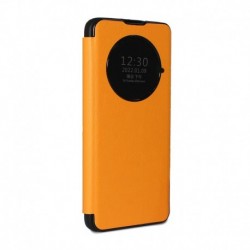 Futrola za Huawei Nova Y70/Plus preklop bez magneta sa prozorom Round win - žuta