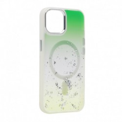 Futrola za iPhone 14 leđa Magsafe glittery - zelena