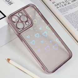 Futrola za iPhone 14 Pro Max leđa Heart Imd - roza