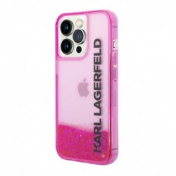 Futrola za iPhone 14 Pro leđa Karl Lagerfeld Elong Hard Liquid - pink