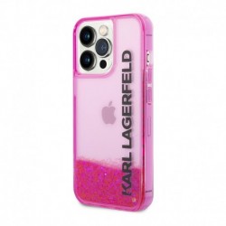 Futrola za iPhone 14 Pro Max leđa Karl Lagerfeld Elong Liquid - pink