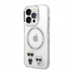 Futrola za iPhone 14 Pro leđa Karl Lagerfeld Magsafe - bela