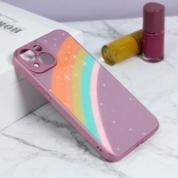 Futrola za iPhone 14 leđa Color stars - roza