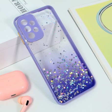 Futrola za Samsung Galaxy A23 leđa Frame glitter - ljubičasta