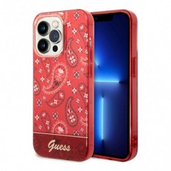 Futrola za iPhone 14 Pro leđa Guess Hc electro raisley - crvena