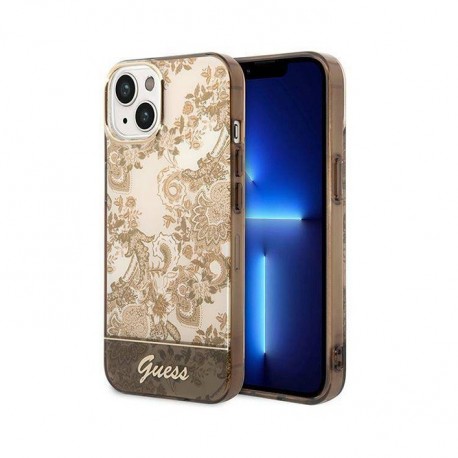 Futrola za iPhone 14 leđa Guess Hc electro tdj - zlatna