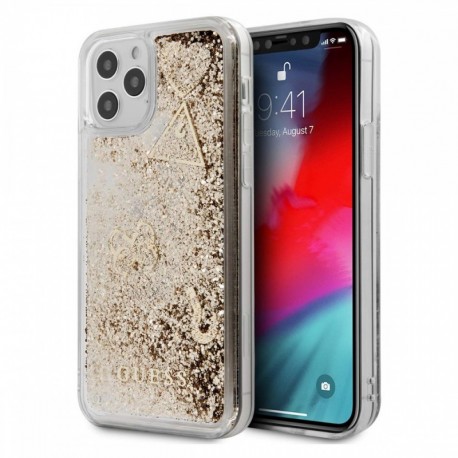 Futrola za iPhone 12/12 Pro leđa Guess Hc glitter charms - zlatna