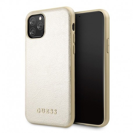Futrola za iPhone 11 Pro leđa Guess 4G leather - zlatna