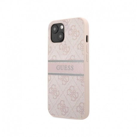 Futrola za iPhone 14 leđa Guess 4G pu stripe - pink